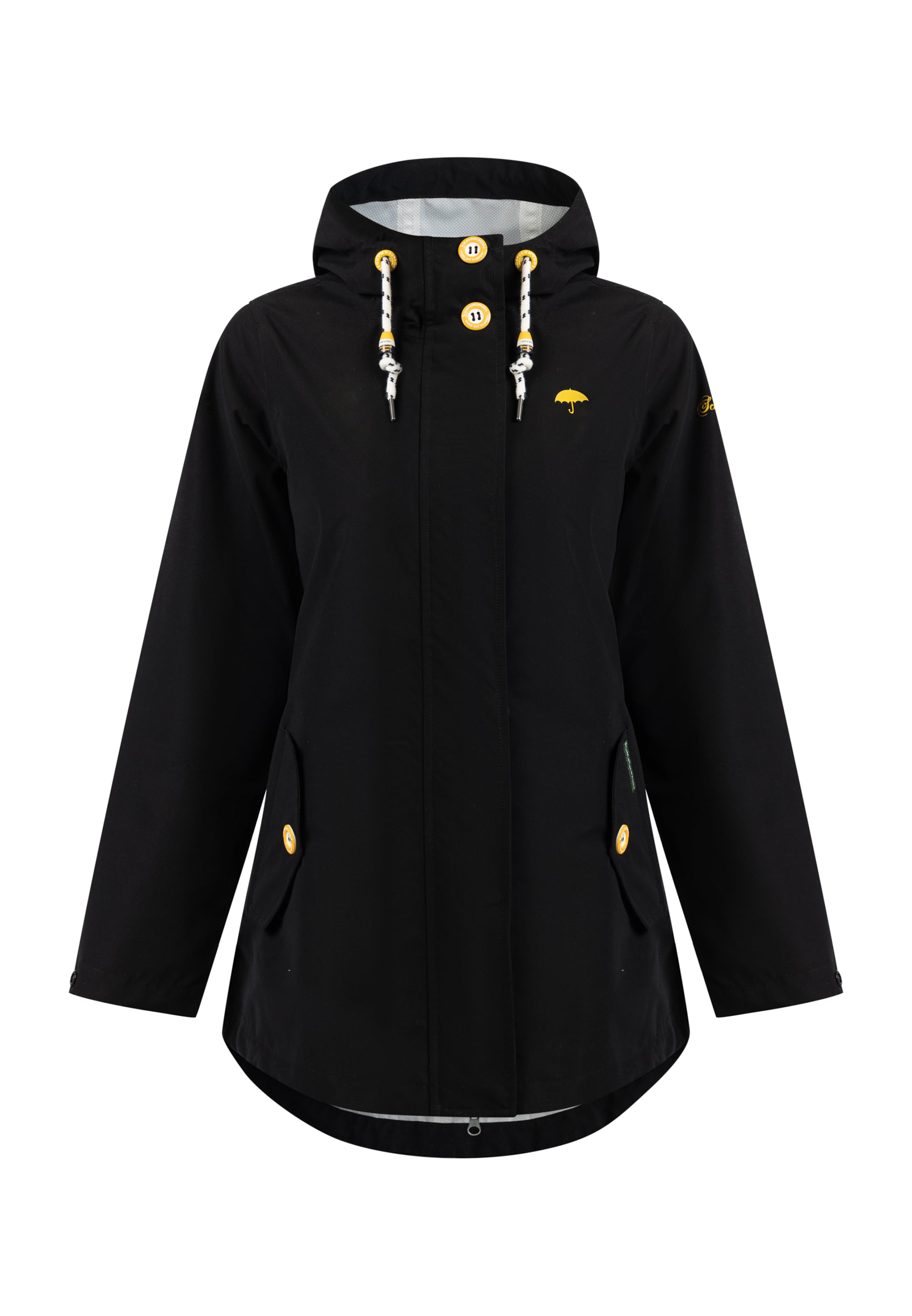 Schmuddelwedda Функционално яке в черно: отпред