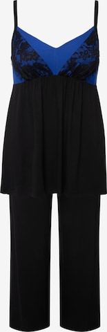 Ulla Popken Pajama in Black: front