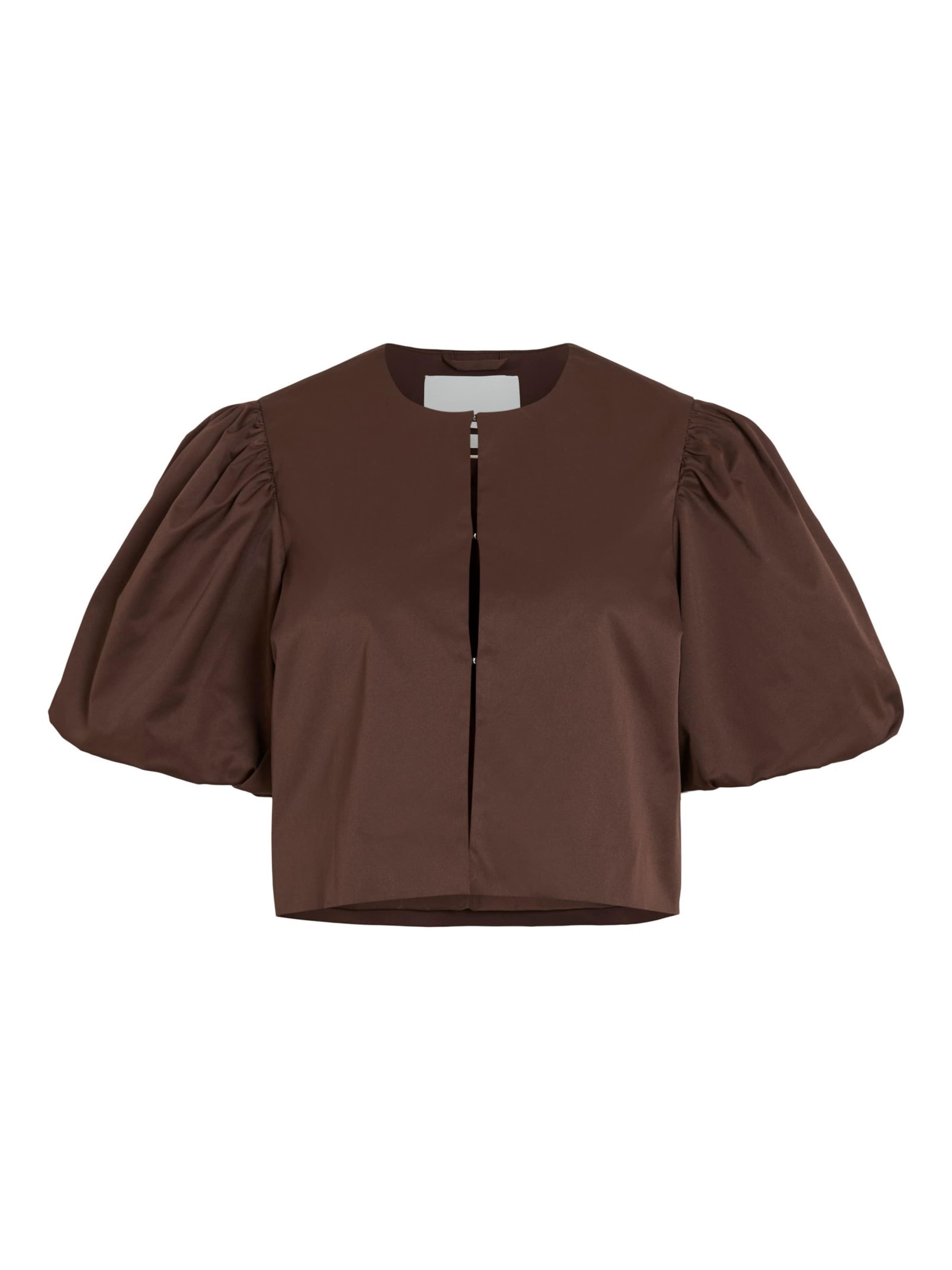 ROUGE EDIT - Blusa en marrón: frente