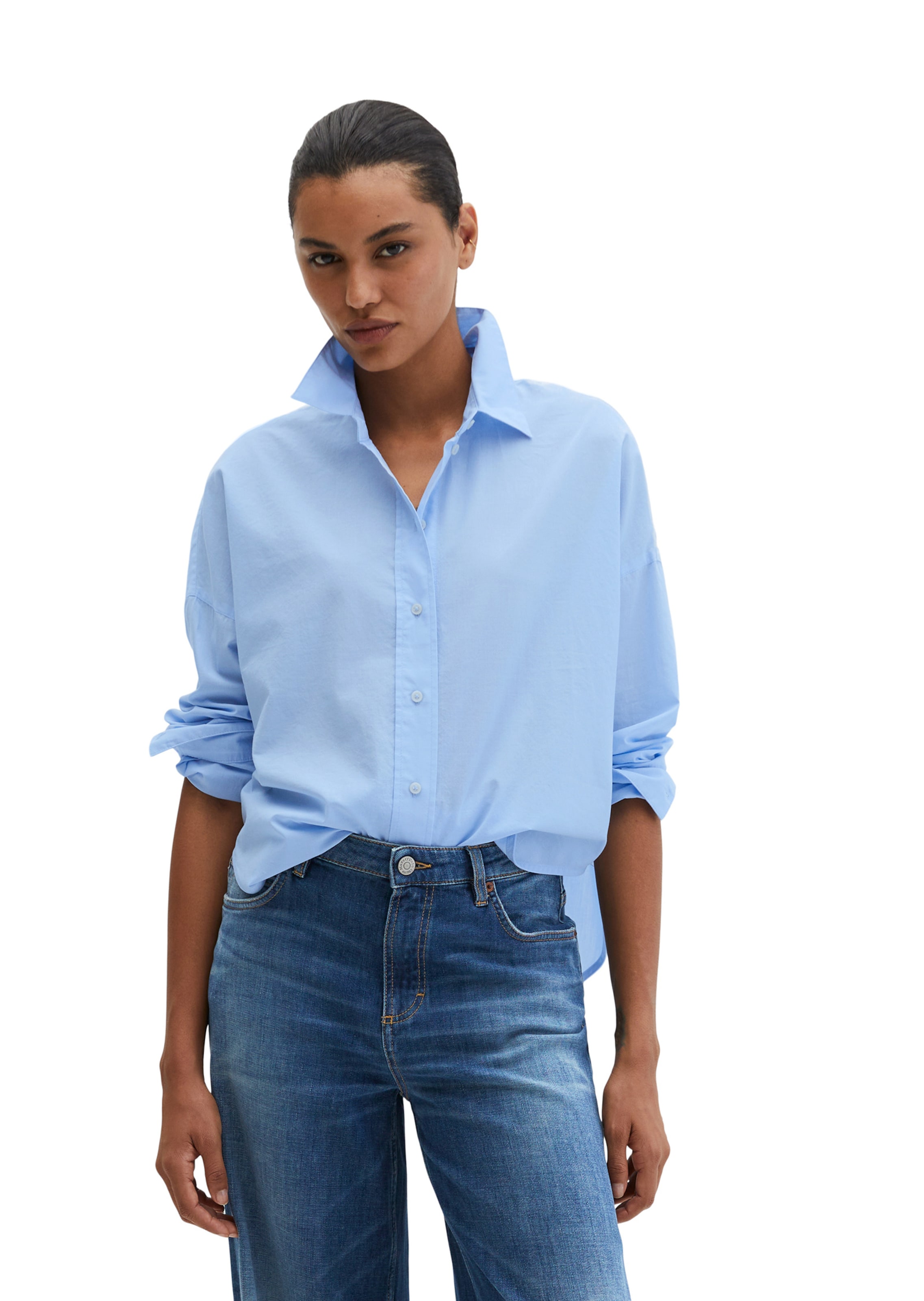Marc O'Polo Blouse in Blauw: voorkant