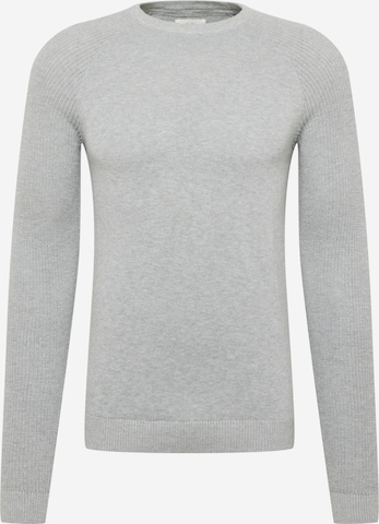 Pull-over QS en gris : devant