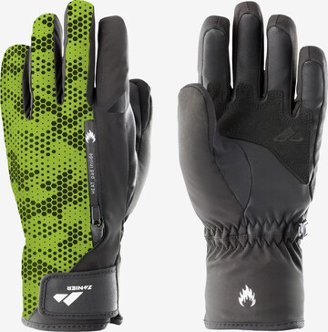 Zanier Full Finger Gloves 'SERFAUS' in Black: front