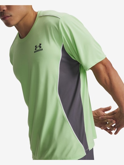 UNDER ARMOUR Functioneel shirt in de kleur Grijs / Groen, Productweergave