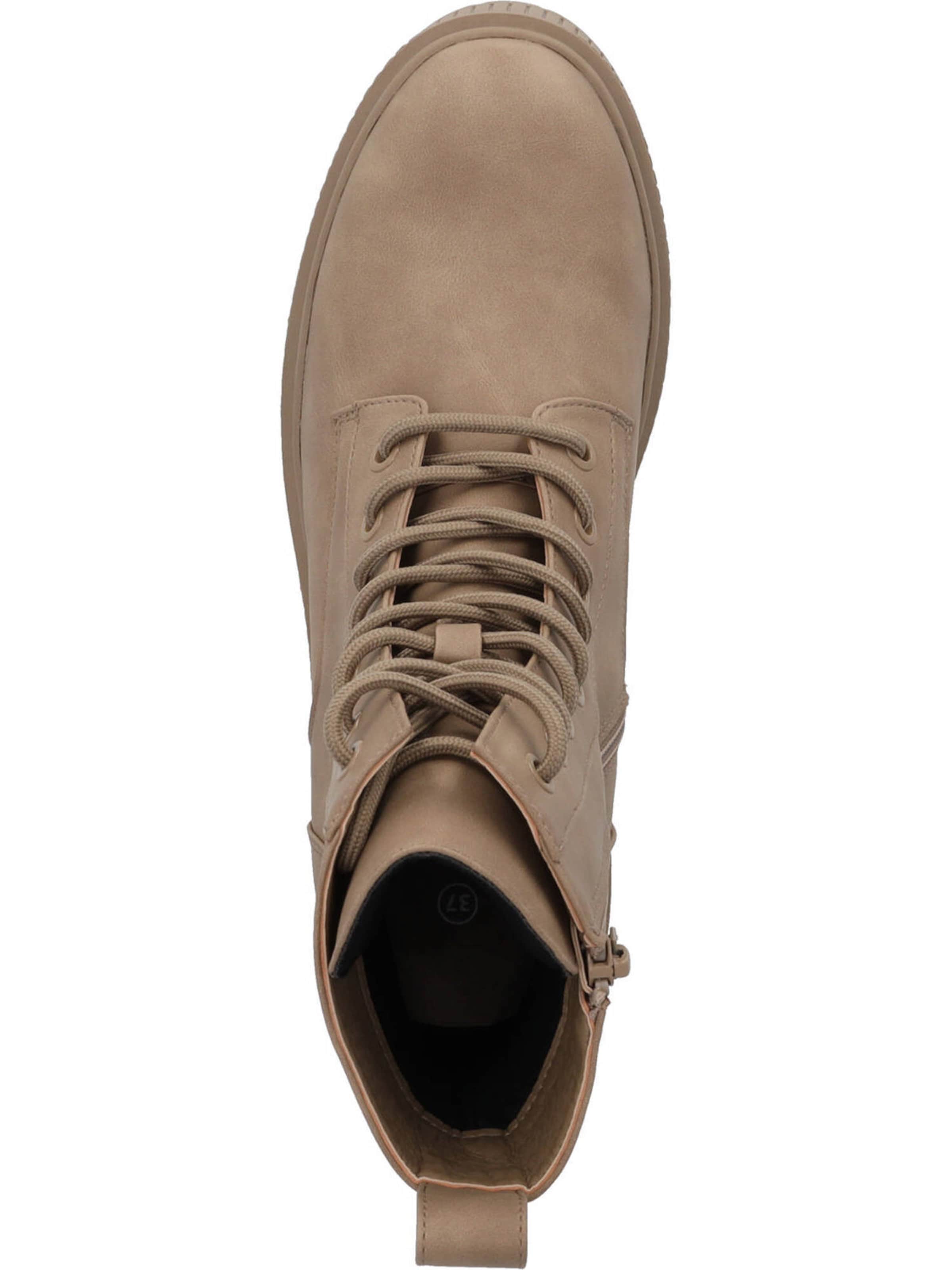 Palado Lace-up bootie in Beige