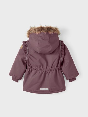 NAME IT Winter Jacket 'Snow' in Purple