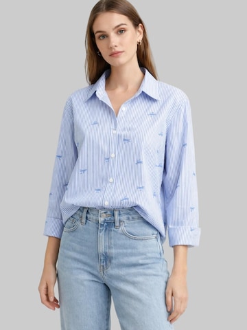 Camicia da donna di Madnezz House in blu: frontale