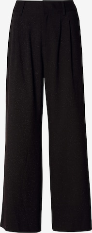 MOS MOSH - Pierna ancha Pantalón plisado 'MMEvie Bellevue' en negro: frente