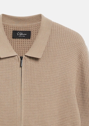 Vestes en maille s.Oliver en marron : devant
