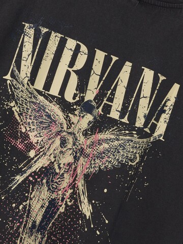 NAME IT Shirts 'Nirvana' i sort