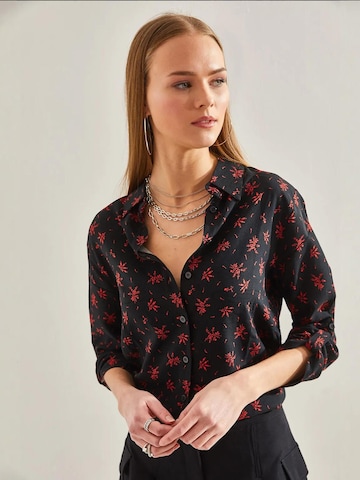 Bianco Lucci Blouse in Zwart