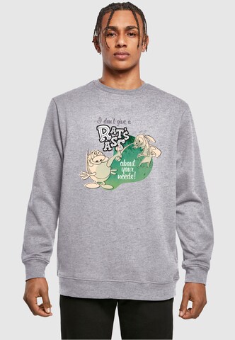 Merchcode Sweatshirt 'Ren And Stimpy - Rats Ass' in Grau: predná strana