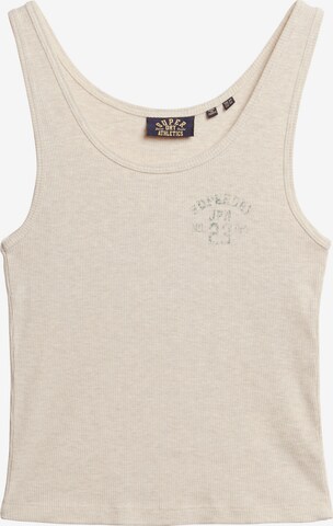 Superdry Top 'Athletic Essential' in Beige: front