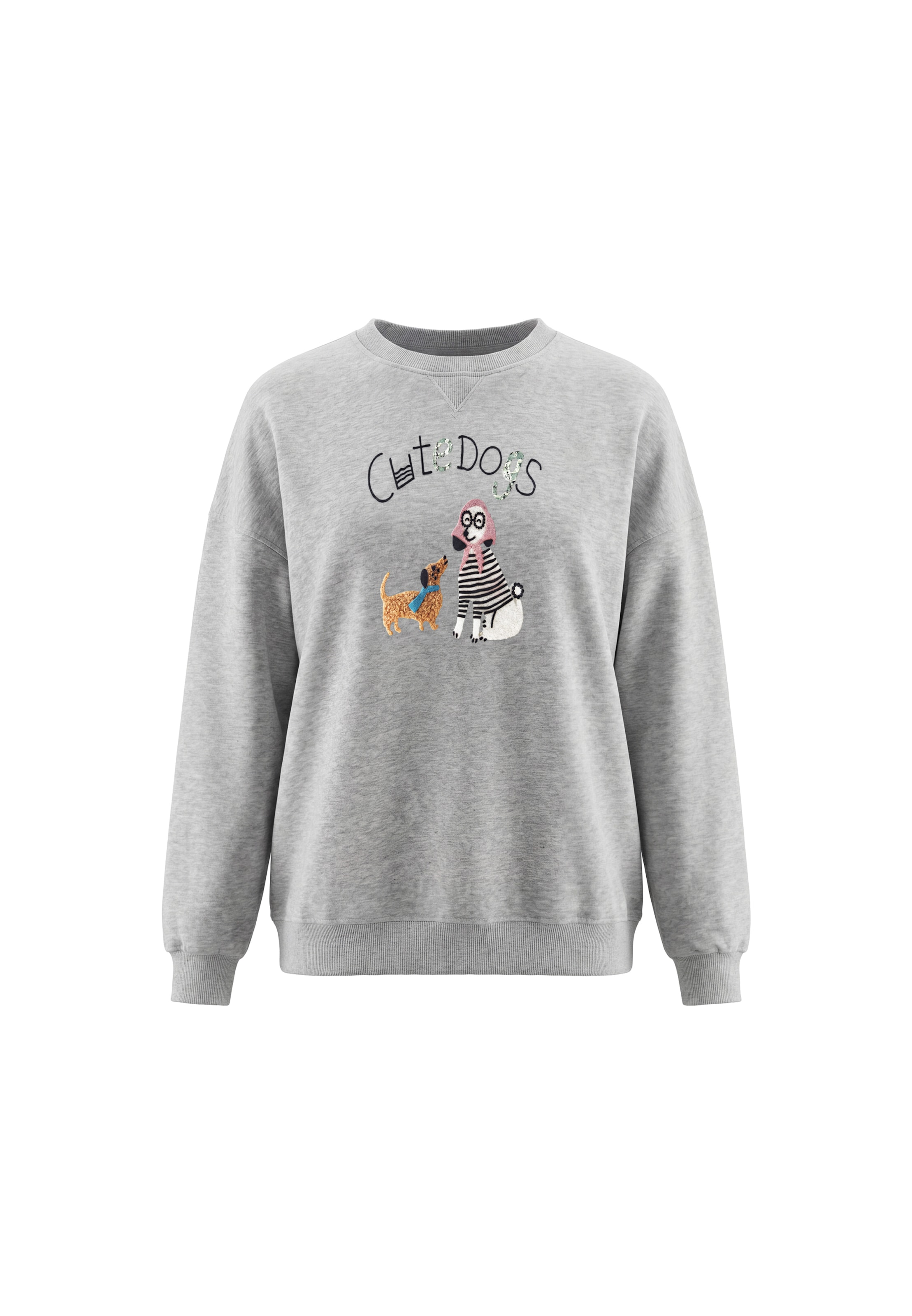 MYMO Sweatshirt in Grijs: voorkant