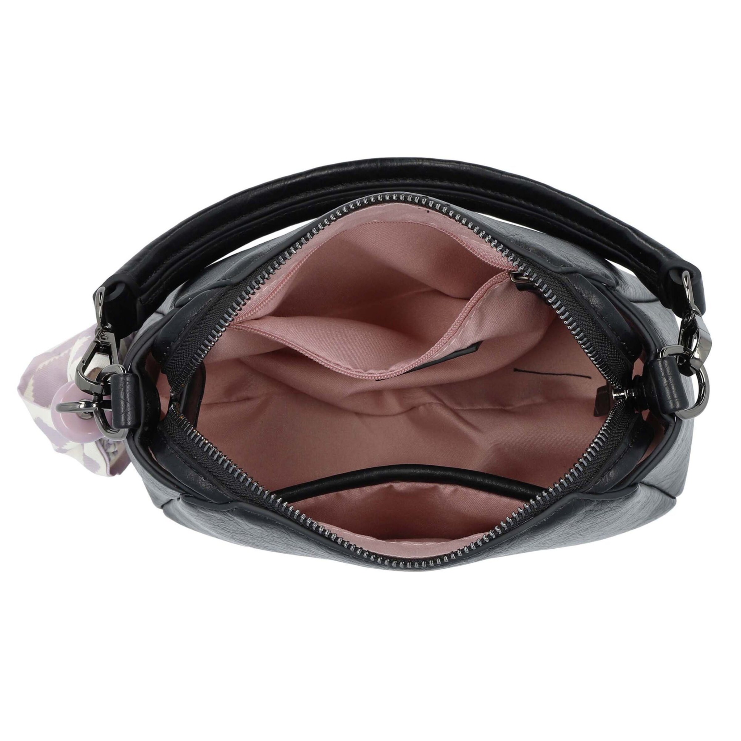 Picard Schultertasche 'Essenza' in Schwarz