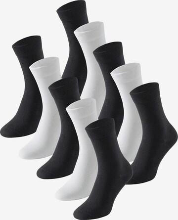 Chaussettes SCHIESSER en noir : devant