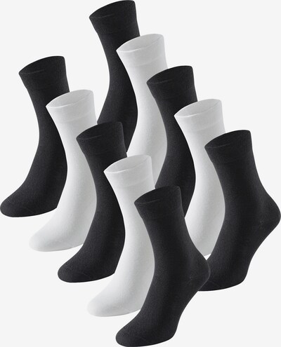 SCHIESSER Socken in schwarz / weiß, Produktansicht