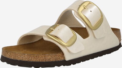 BIRKENSTOCK Mule 'Arizona' en or / blanc perle, Vue avec produit