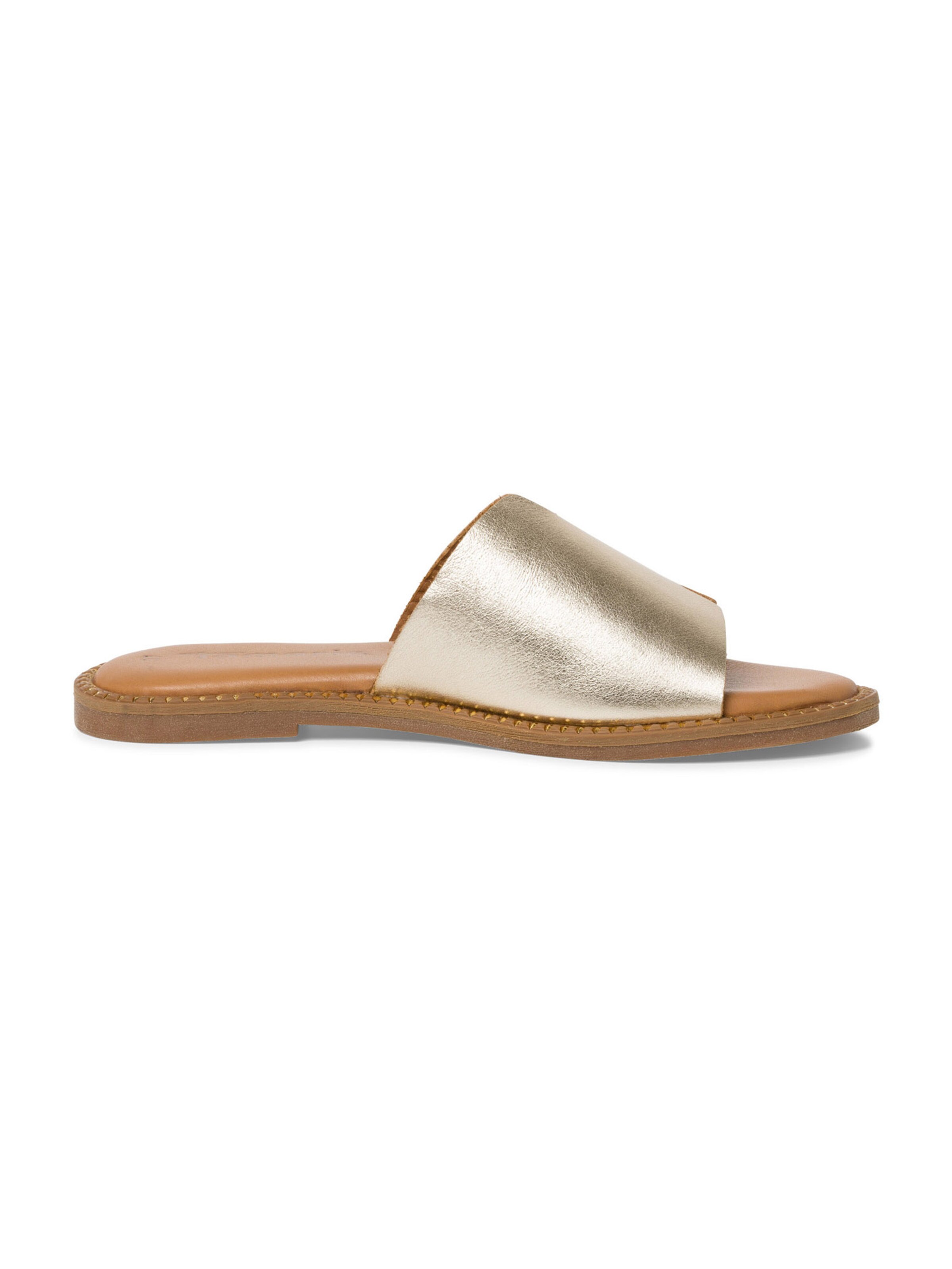 Tamaris Mules in Gold