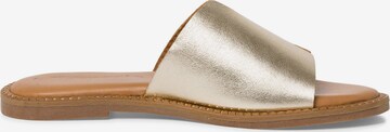 TAMARIS Mules in Gold