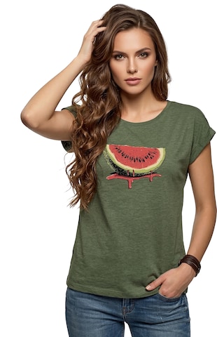 MAKAYA Shirt 'Watermelon' in Green: front