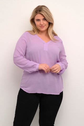 KAFFE CURVE Blouse 'Cami' in Purple: front