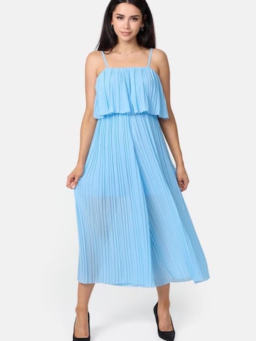 Worldclassca Jumpsuit 'Jumpsui Kleid Plissee Einteiler Overall Sommer'‌‌‌ in Blau: Vorderseite
