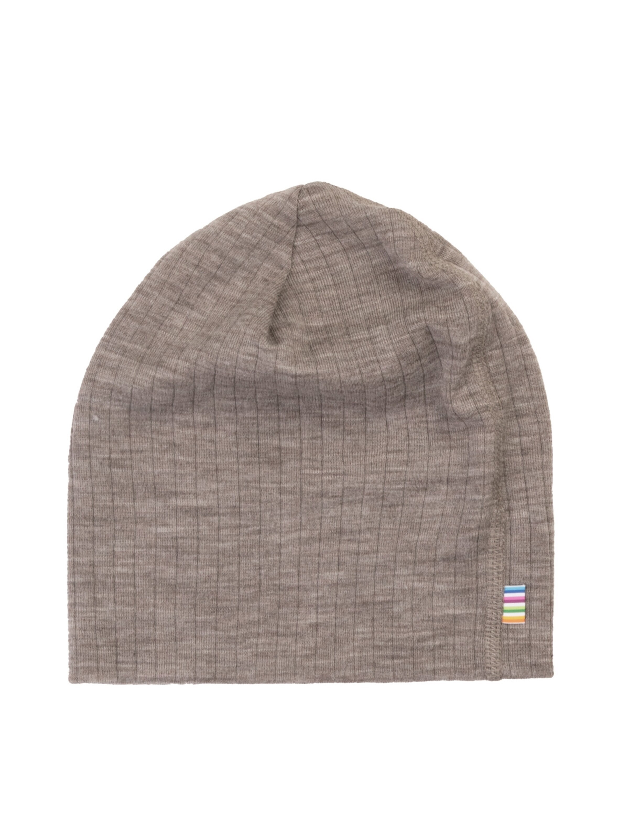 JOHA Mütze 'Beanie Mütze aus Merinowolle doppellagig'‌‌‌‌‌‌‌ in Grau: Vorderseite