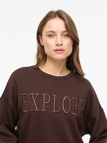 VILA Sweatshirt 'VIReflect' i brun