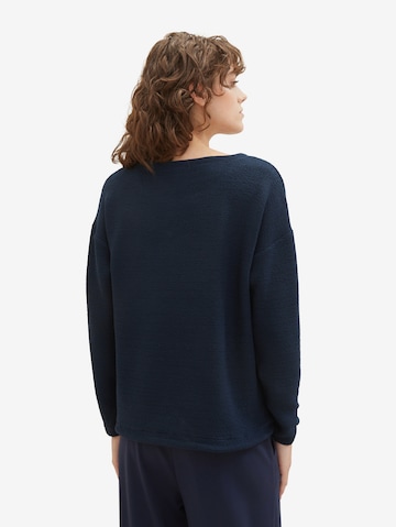 Sweat-shirt TOM TAILOR en bleu