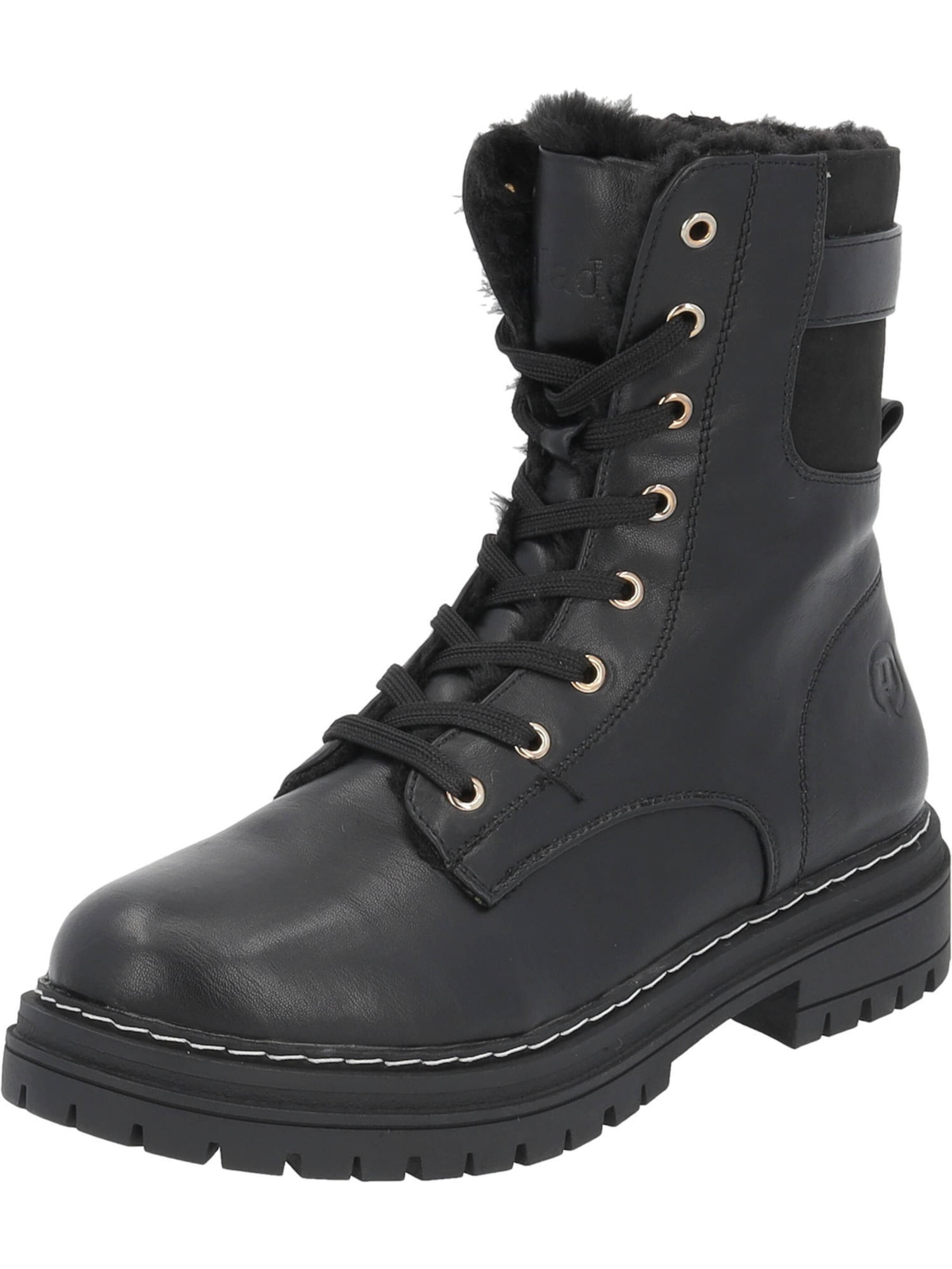 Palado Schnürstiefelette 'Patmo' in Schwarz: Vorderseite