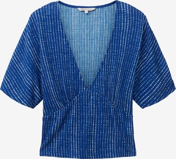 TOM TAILOR DENIM Bluse in Blau: predná strana