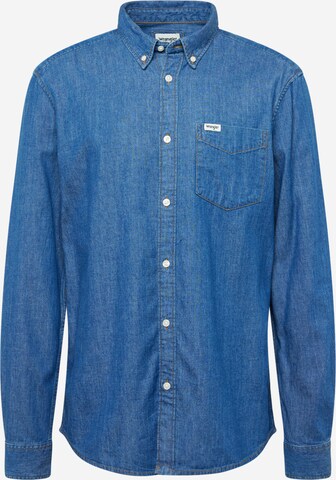 WRANGLER Regularny krój Koszula w kolorze niebieski: przód