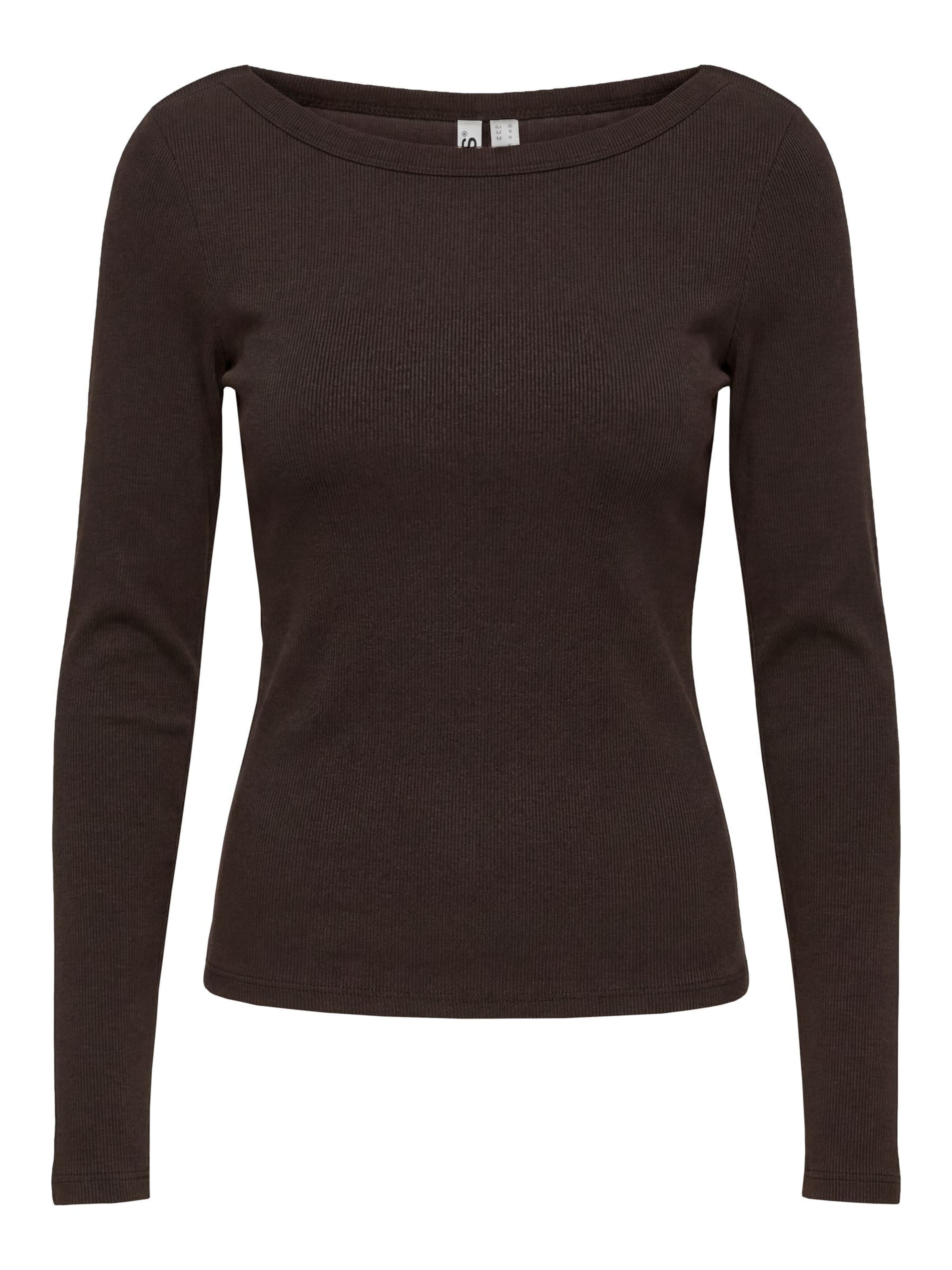 PIECES Shirt 'PCSof' in Braun: Vorderseite