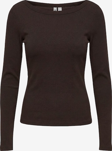 PIECES Shirt 'PCSof' in Braun: Vorderseite