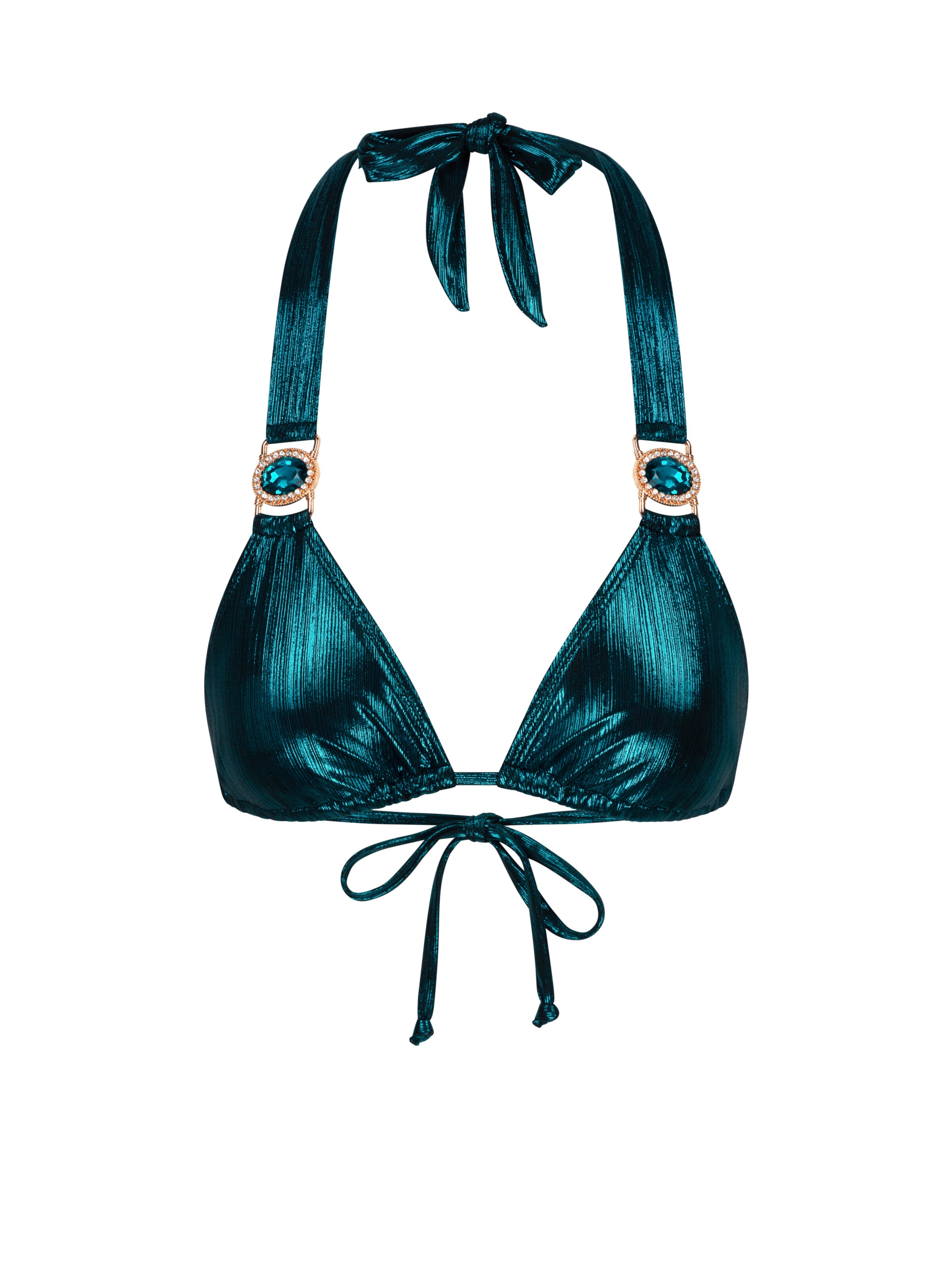 Moda Minx Bikinitop 'Amour' in de kleur Saffier, Productweergave