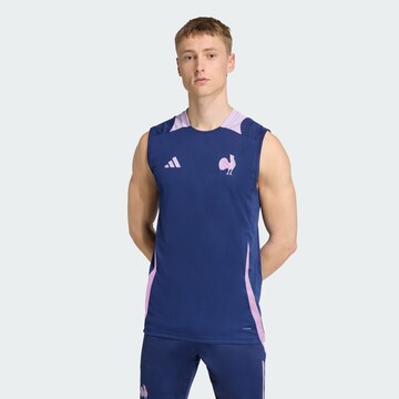 ADIDAS PERFORMANCE Performance shirt 'France Singlet' in Blue: front