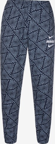 NIKE Regular Workout Pants 'Nigeria' in Blue: front