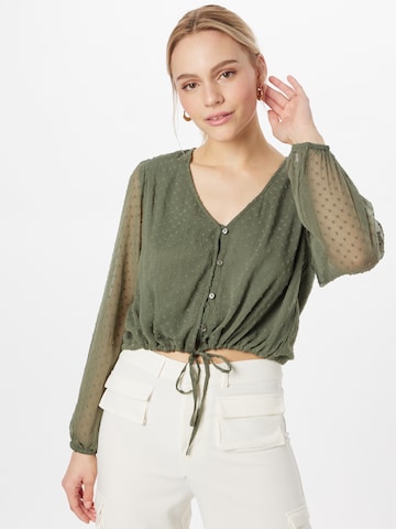 ABOUT YOU Blouse 'Hailey' in Groen: voorkant