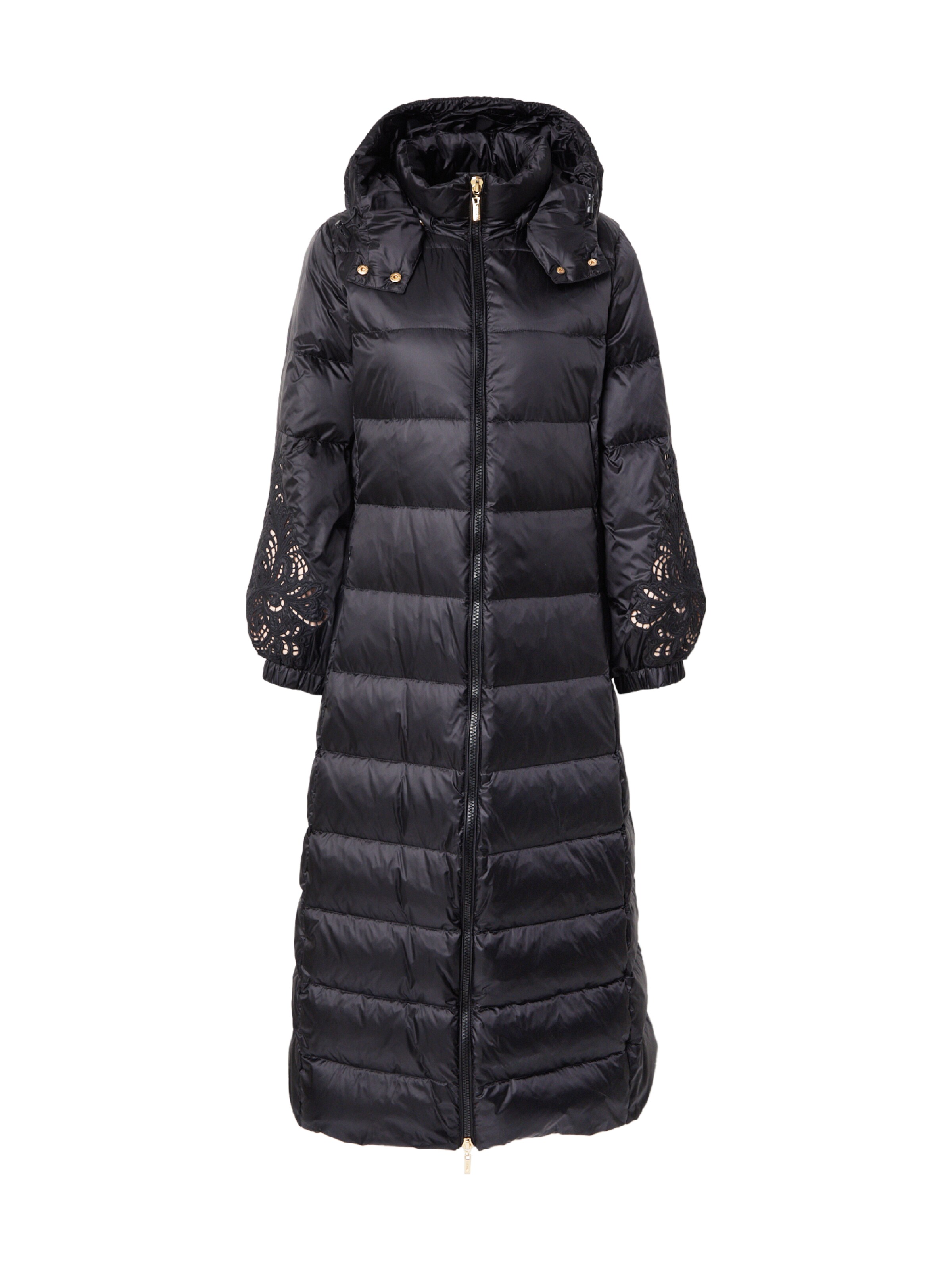 juoda Twinset Žieminis paltas: priekis