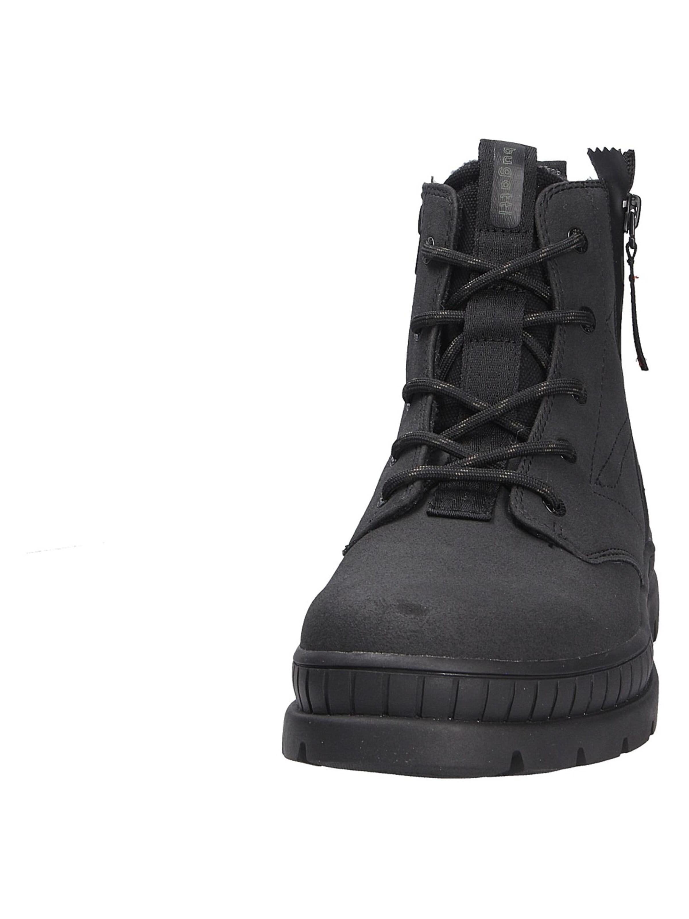 bugatti Schnürboots in Schwarz