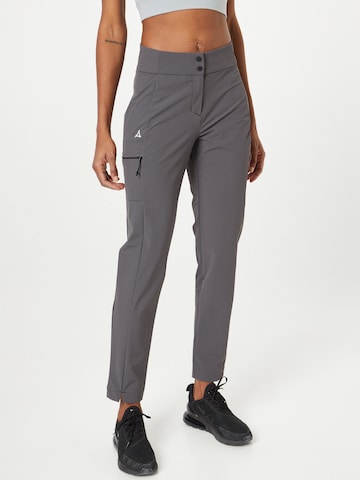 Schöffel - Slimfit Pantalón de montaña 'Teisenberg' en gris: frente