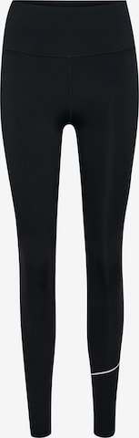 Hummel Slim fit Workout Pants 'COURT' in Black: front