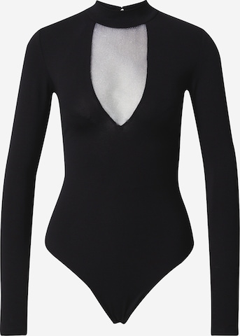 VIERVIER - Body camiseta 'Julie' en negro: frente