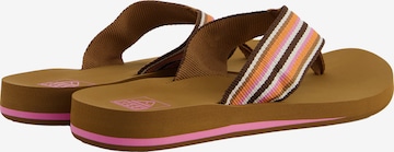 REEF T-Bar Sandals 'Spring Woven' in Brown