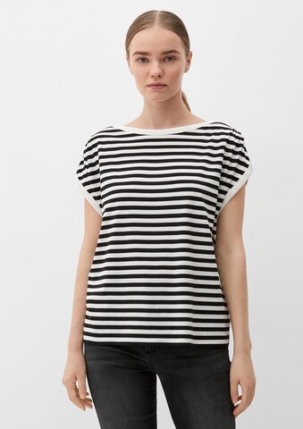 T-shirt s.Oliver en noir : devant