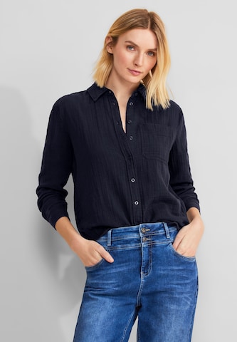 STREET ONE Blouse in Blue: front