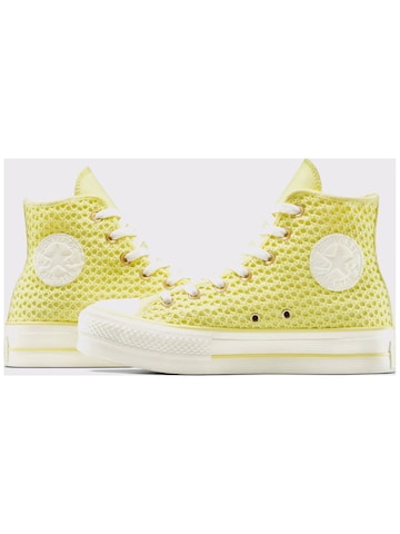 CONVERSE - Zapatillas deportivas altas 'Converse Chuck Taylor All Star Lift Platform Knit' en amarillo