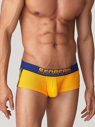 SEOBEAN Boxer shorts 'Side Line' in Yellow