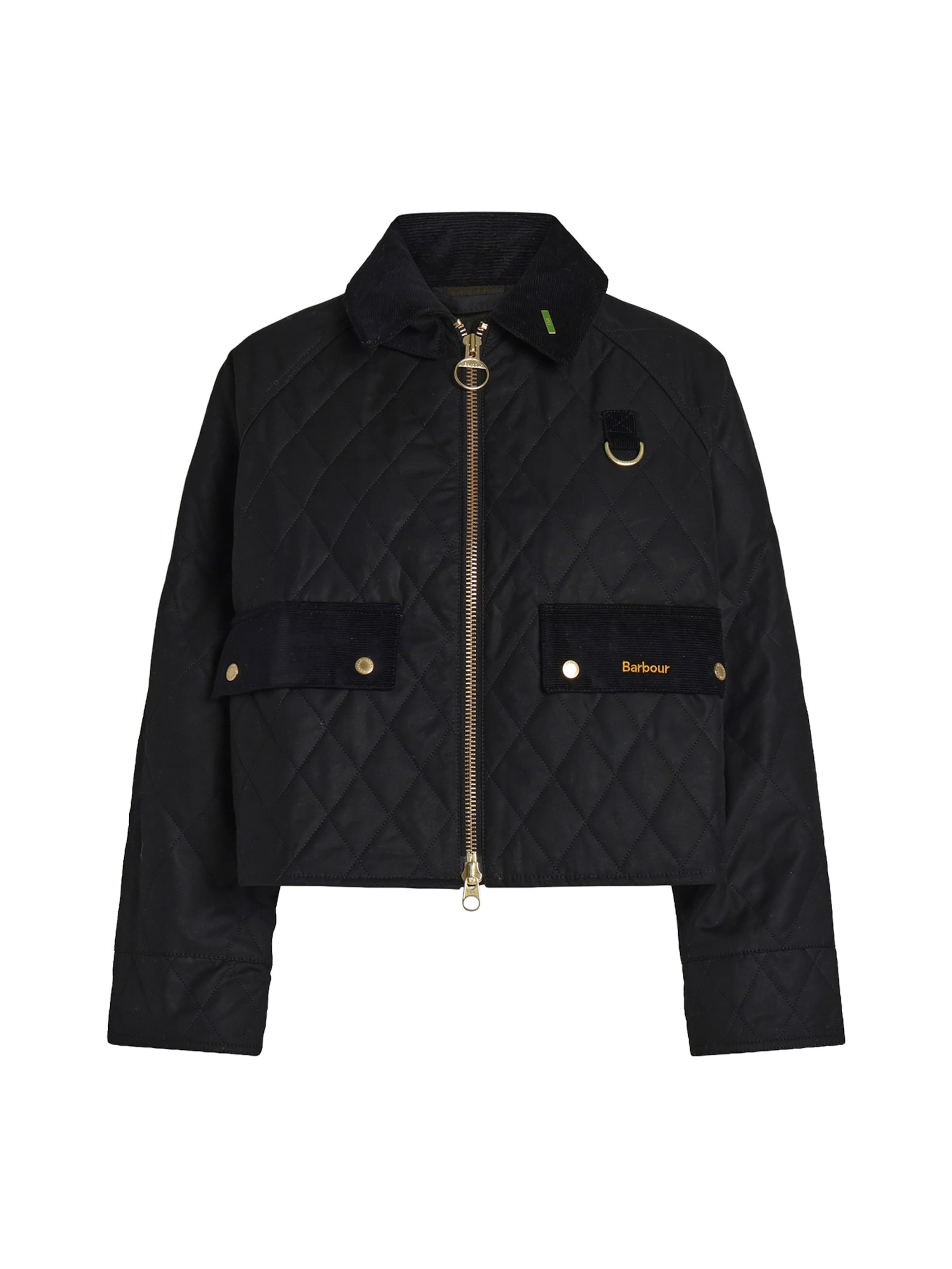 Giacca di mezza stagione 'Icons' di Barbour in nero: frontale