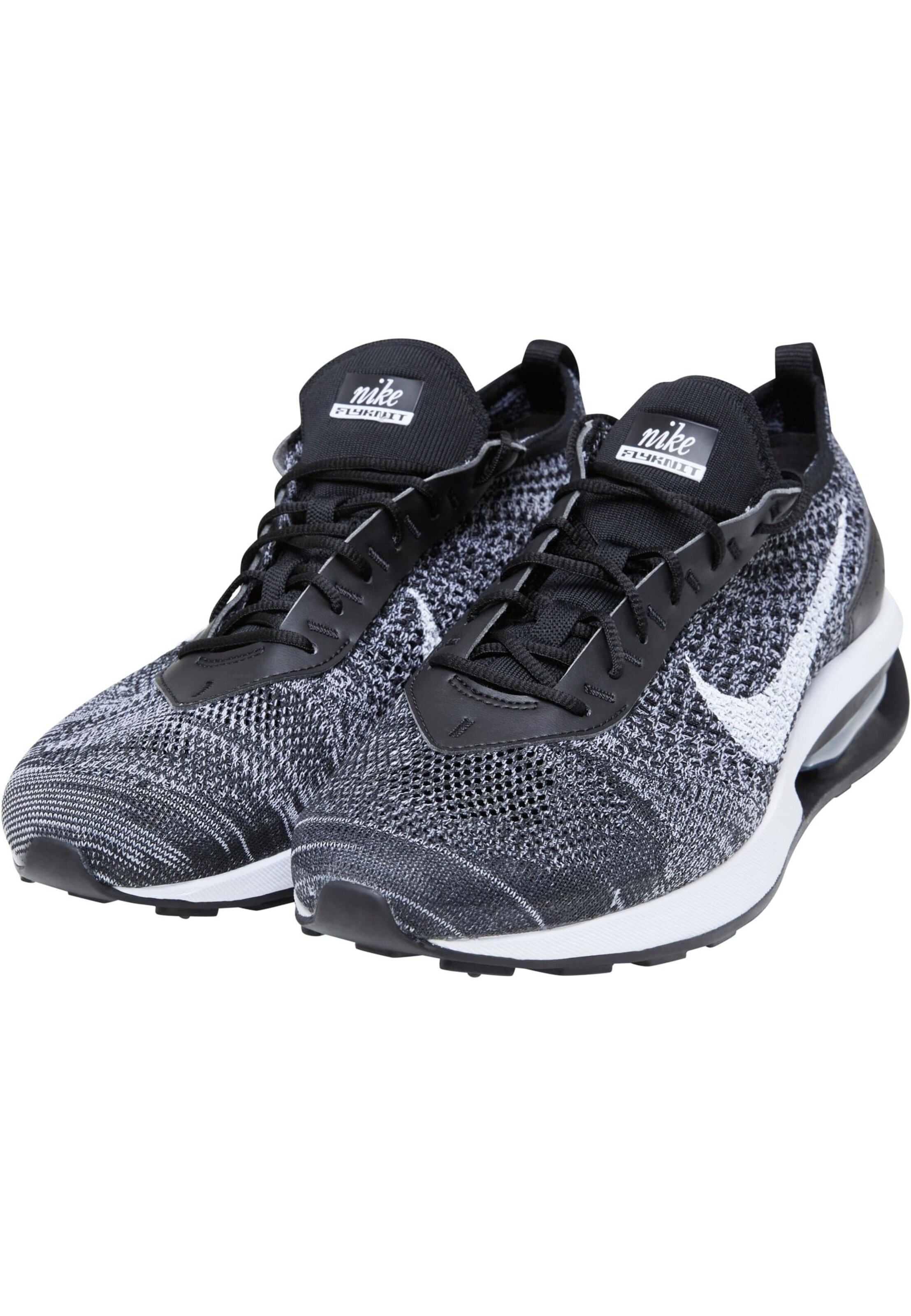 NIKE Platform trainers 'Air Max Flyknit Racer' in Black: front